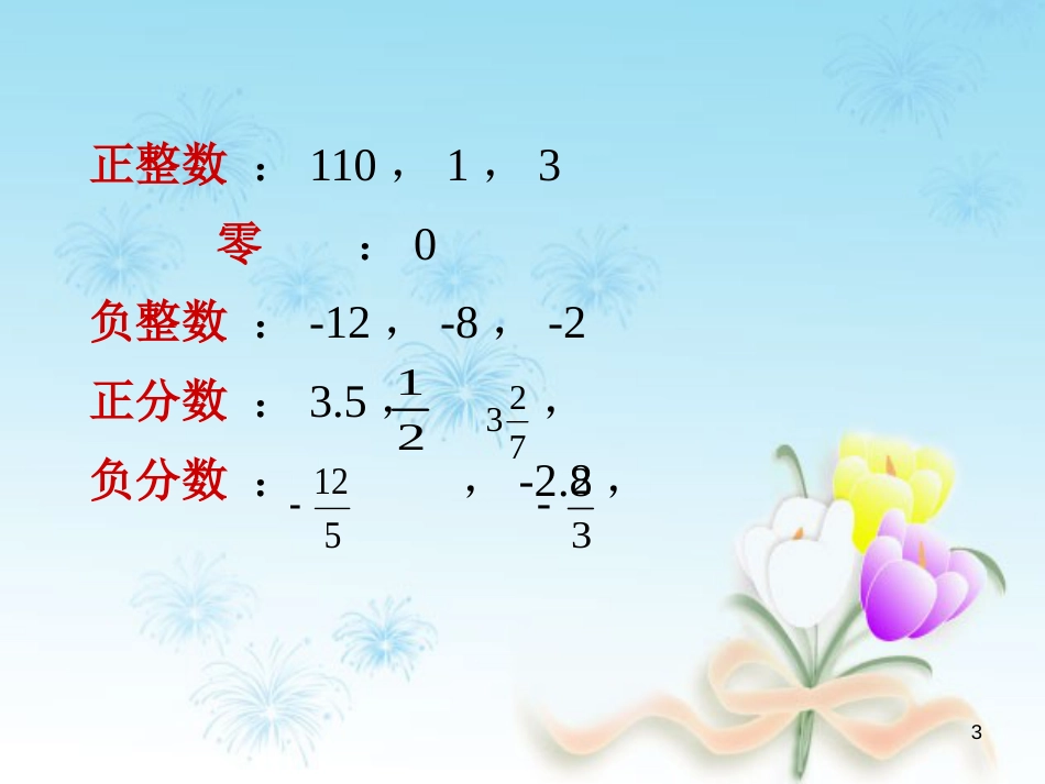 七年级数学上册 2.1 有理数 2.1.2 有理数教学课件1 （新版）华东师大版_第3页