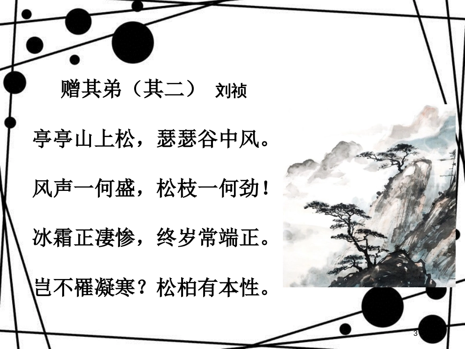 八年级语文上册 第三单元 课外古诗词 赠其弟（其二）课件 新人教版_第3页