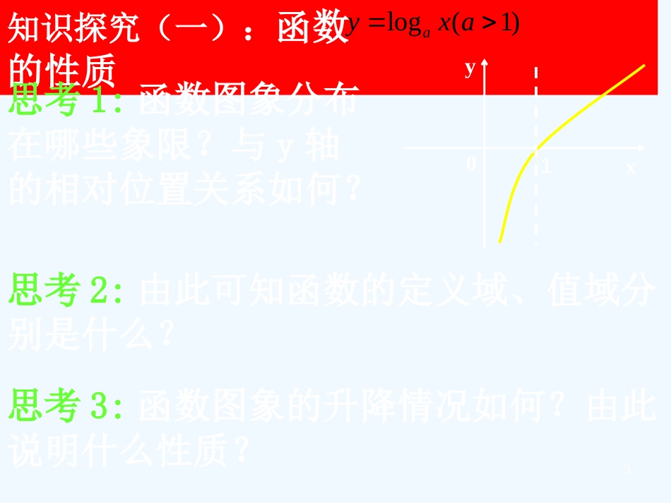 高中数学 对数函数的性质课件 新人教A版必修1_第3页