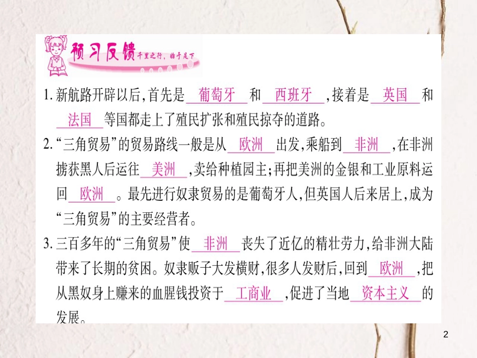 （广西专版）九年级历史上册第15课血腥的资本积累习题课件新人教版_第2页