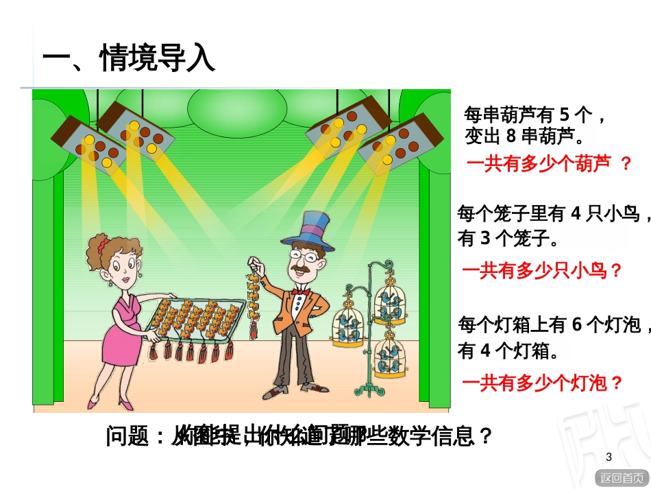 二年级数学上册 第一单元 信息窗2 乘法的初步认识课件 青岛版_第3页