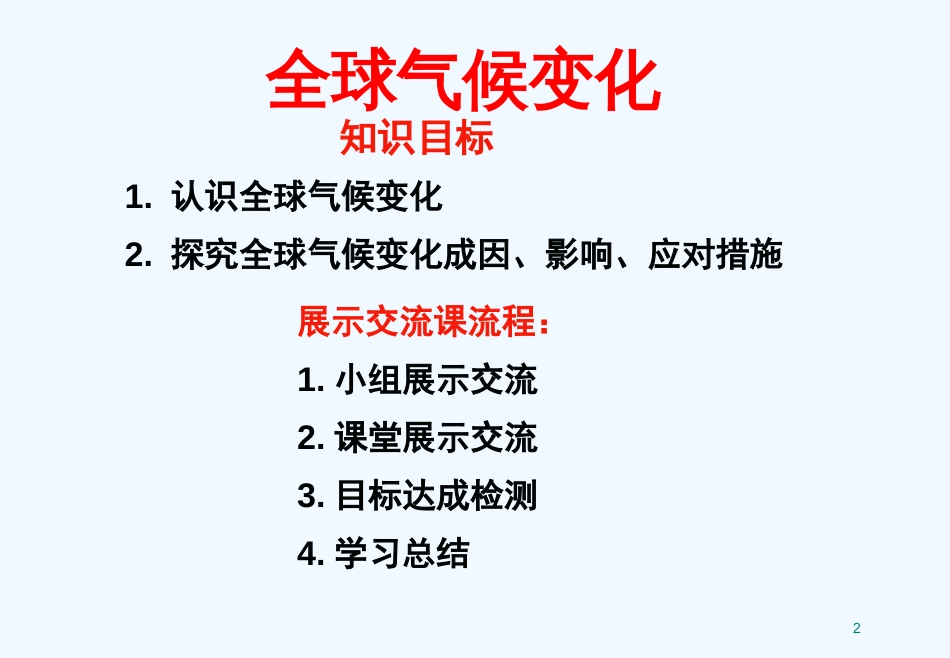 高中地理 全球气候变化的原因，影响及应对措施课件 新人教版必修1_第2页