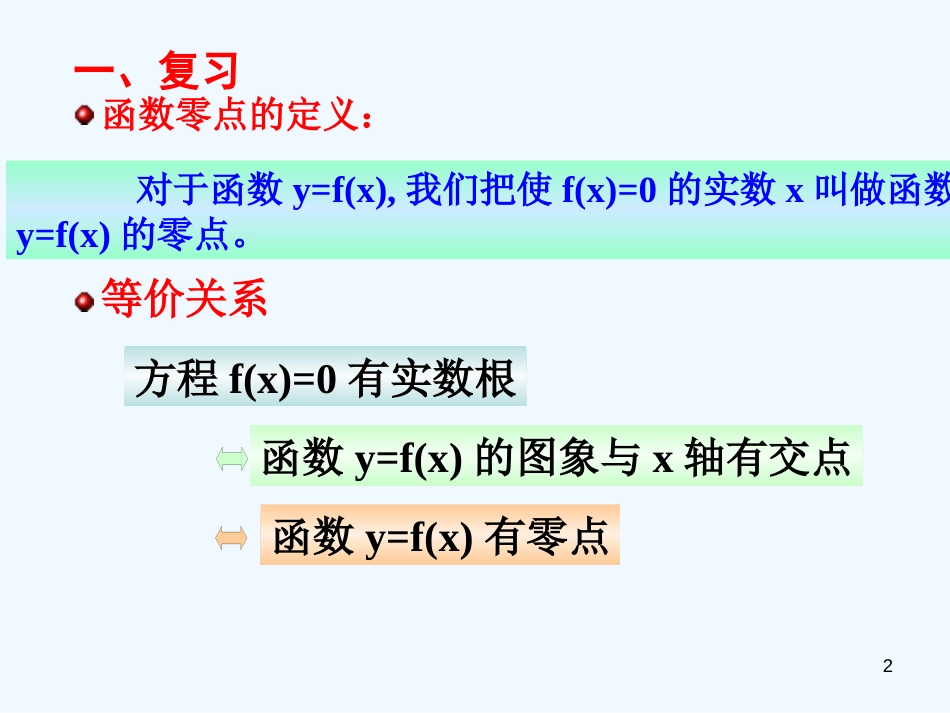 高中数学 二次方程实根在区间的分布课件 新人教版_第2页