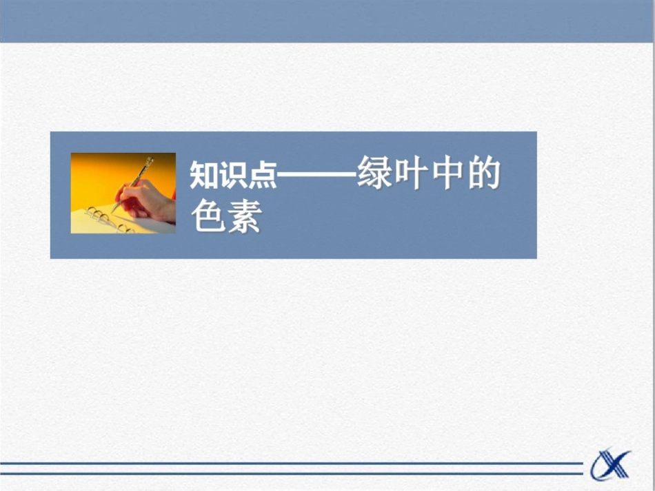 知识点-绿叶中的色素_第1页
