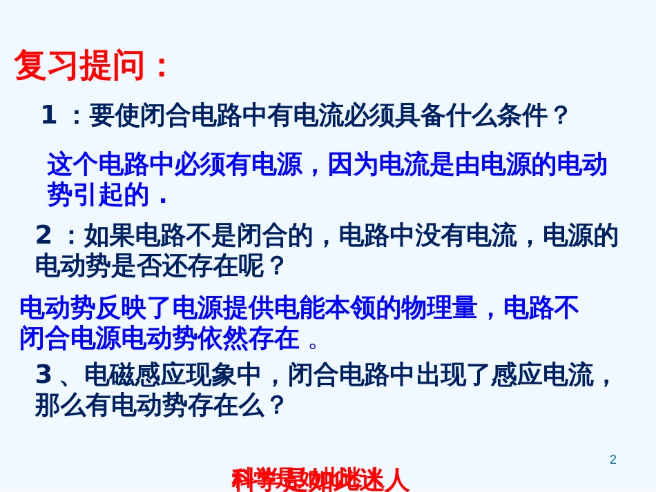 高中物理 法拉第电磁感应定律课件 新人教版选修1_第2页