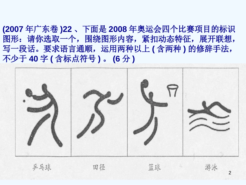 高中语文 回顾近几年高考广东卷语用题课件 新人教版_第2页