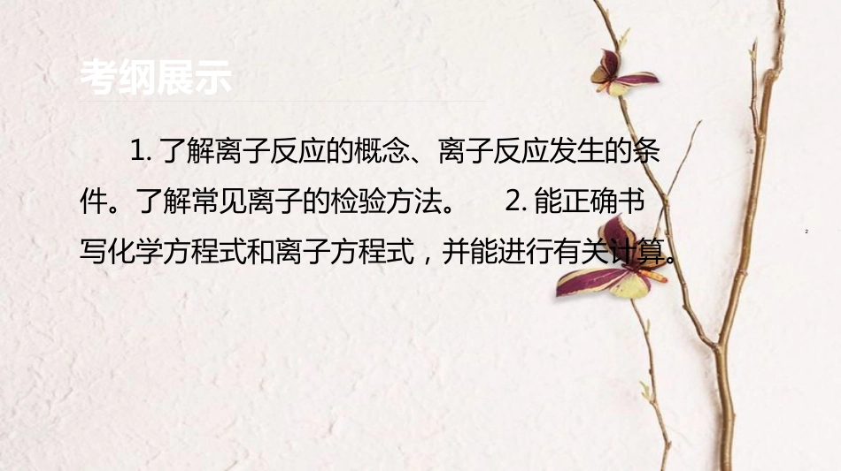 广东省高三化学二轮复习 复习课件离子反应32课件_第2页