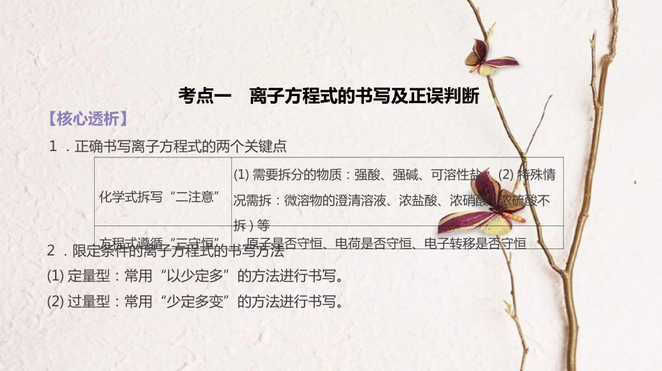 广东省高三化学二轮复习 复习课件离子反应32课件_第3页