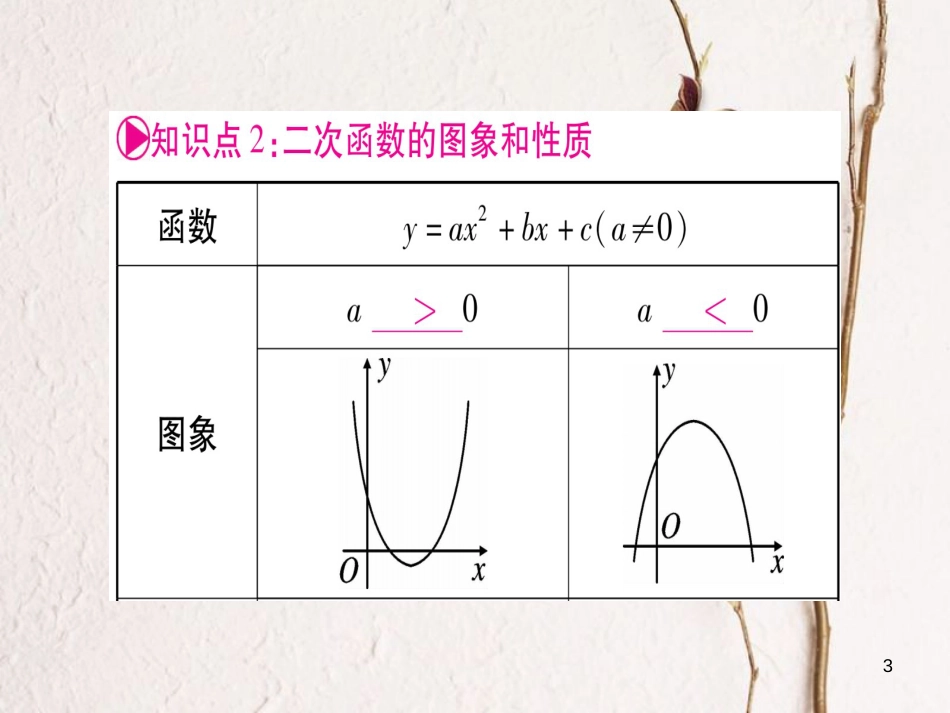 （广西北部湾专版）中考数学总复习第一轮考点系统复习第3章函数第4节二次函数的图象与性质课件新人教版_第3页