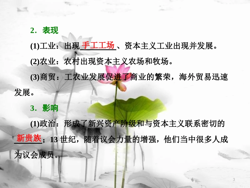 高中历史 第2单元 英国议会与国王的斗争 第1课 英国议会与王权矛盾的激化课件 新人教版选修2_第3页
