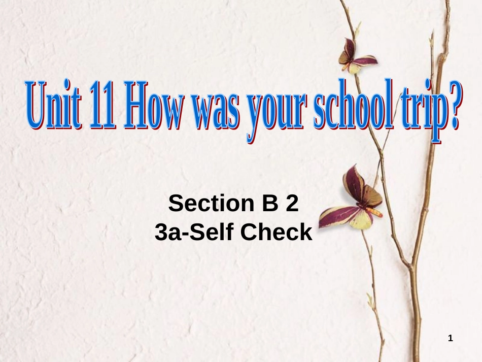学年七年级英语下册 Unit 11 How was your school trip Section B 2课件 _第1页