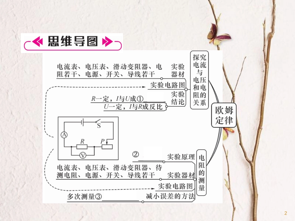 （安徽专版）九年级物理全册第17章欧姆定律重难点、易错点突破方法技巧课件（新版）新人教版_第2页