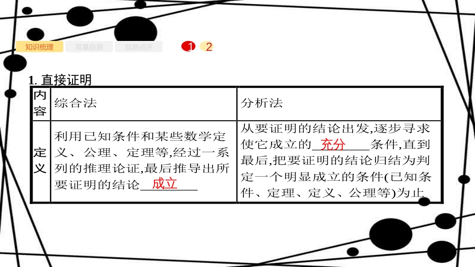 高考数学大一轮复习 第七章 不等式、推理与证明 7.4 直接证明与间接证明课件 文 新人教A版_第2页