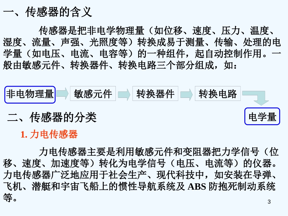 高考物理二轮复习系列 《传感器应用专题》课件_第3页