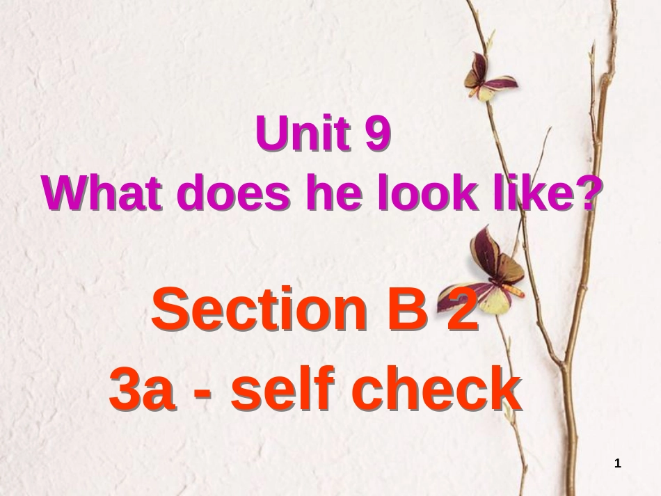 学年七年级英语下册 Unit 9 What does he look like Section B 2课件 _第1页