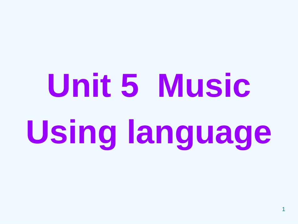 高中英语 Unit5 Using language课件 新人教版必修2_第1页