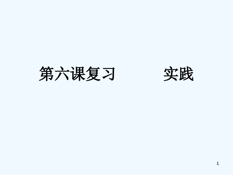 高中政治 第六课复习 实践课件 新人教版必修4_第1页