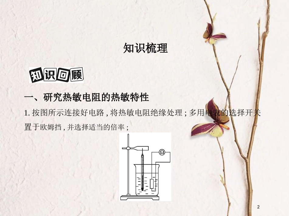 （北京专用）2019版高考物理一轮复习第十三章交变电流电磁场与电磁波第4讲实验传感器的简单应用课件_第2页