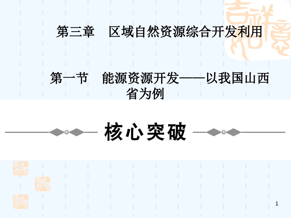 高中地理 第三章区域自然资源综合开发利用课件 新人教版必修3_第1页