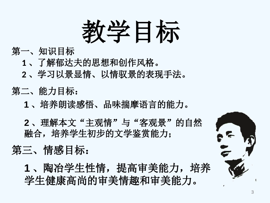 高中语文《故都的秋》课件 沪教版第四册_第3页