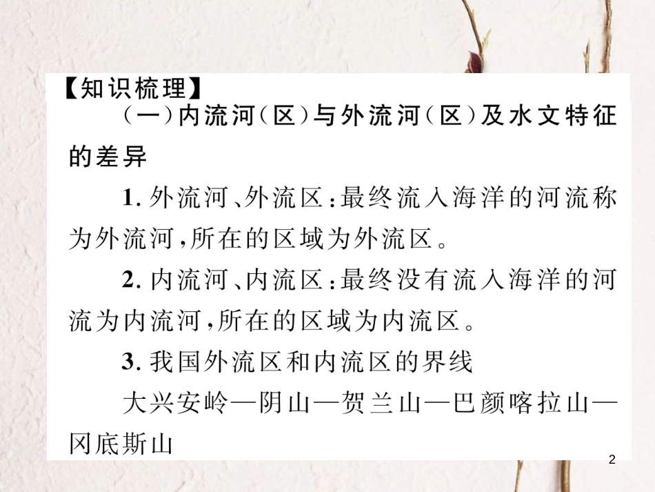 湖北省襄阳市中考地理 第15讲 河流、自然灾害复习课件2_第2页