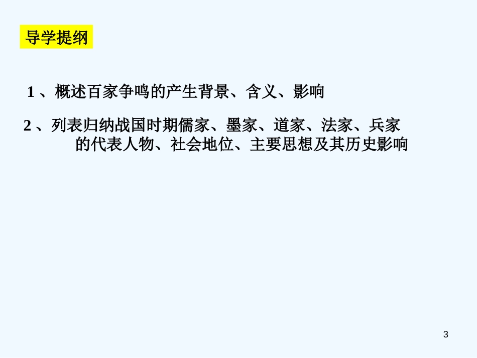 高中历史 《战国时期的百家争鸣》课件3（41张PPT） 岳麓版必修3_第3页