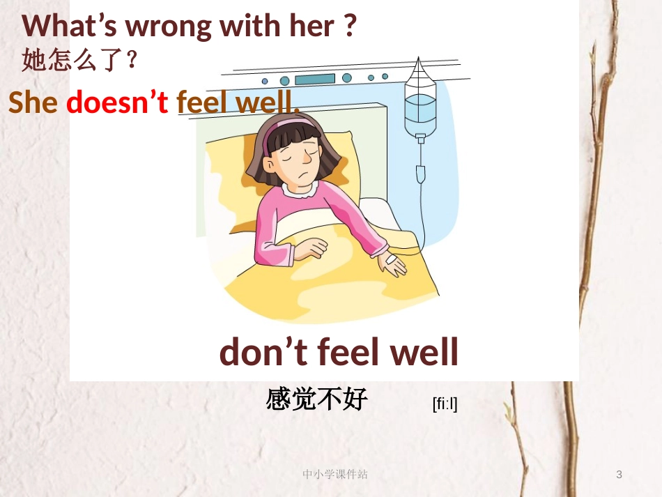 六年级英语上册 Unit 10 I don’t feel well today课件3 湘少版_第3页