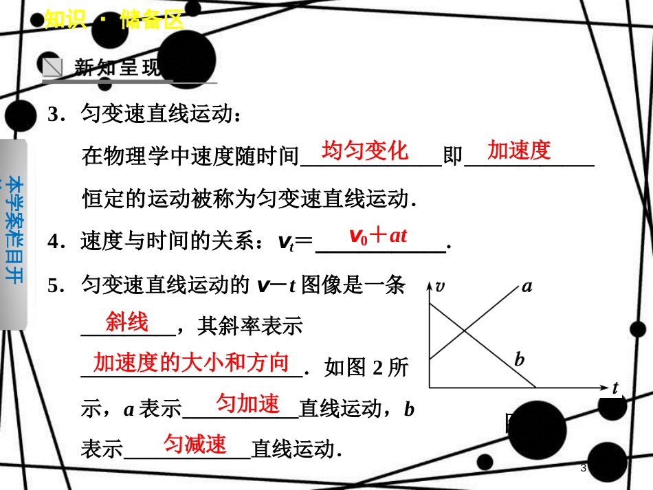 高中物理 第一章 运动的描述 第6节 匀变速直线运动速度与时间的关系课件 教科版必修1_第3页