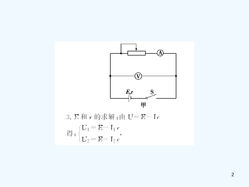 高考物理 测定电源的电动势和内阻课件_第2页