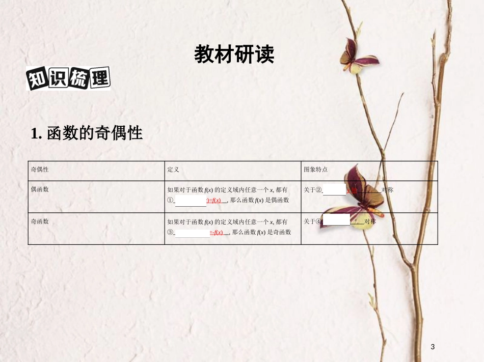 （北京专用）2019版高考数学一轮复习第二章函数第三节函数的奇偶性与周期性课件理_第3页