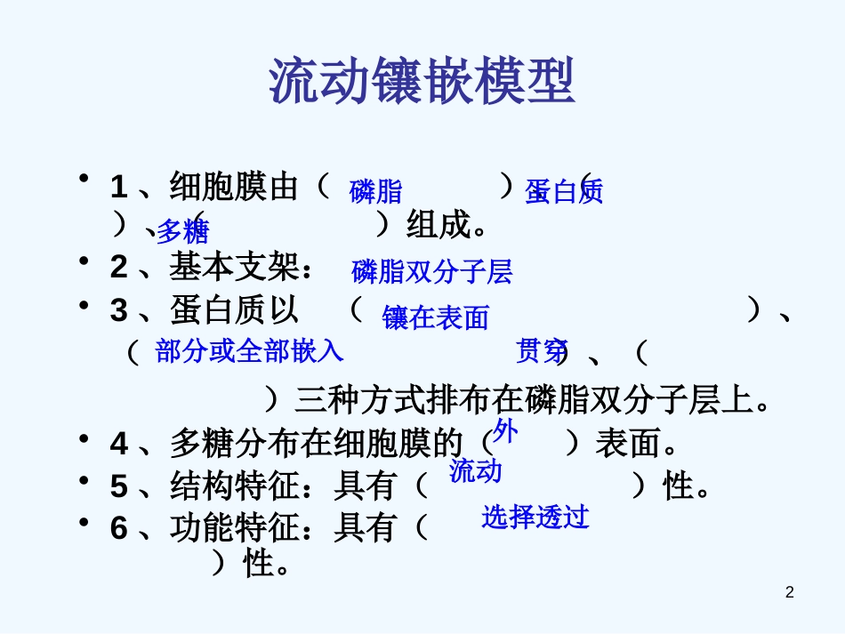 高中生物 第四章第三节 物质跨膜运输的方式课件 新人教版必修1_第2页