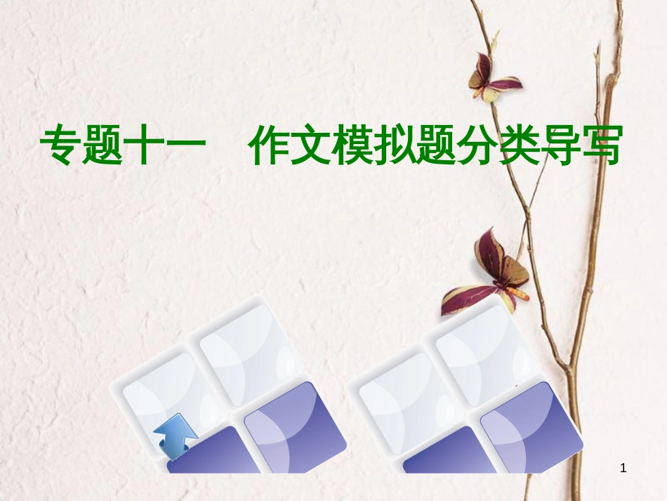 （北京专版）中考语文第4篇写作专题十一作文模拟题分类导写复习课件_第1页