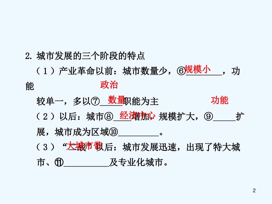 高中地理 第二单元 第一节 城市发展与城市化教学课件 鲁教版必修2_第2页