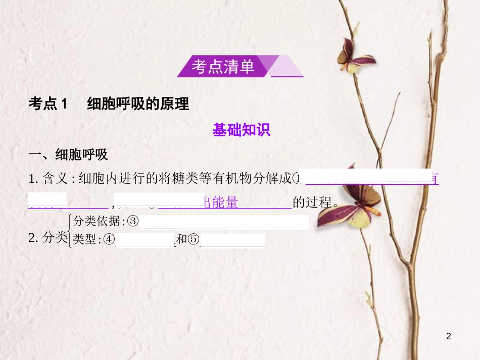 （B版，浙江选考专用）2019版高考生物总复习专题5细胞呼吸课件_第2页