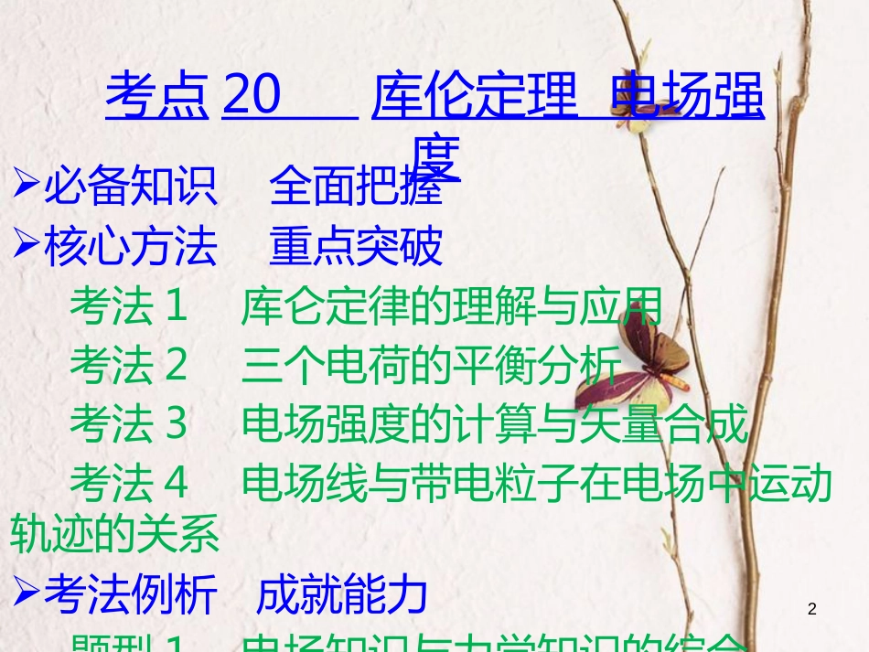 （A版）2019版高考物理一轮复习考点考法第8章电场课件新人教版_第2页