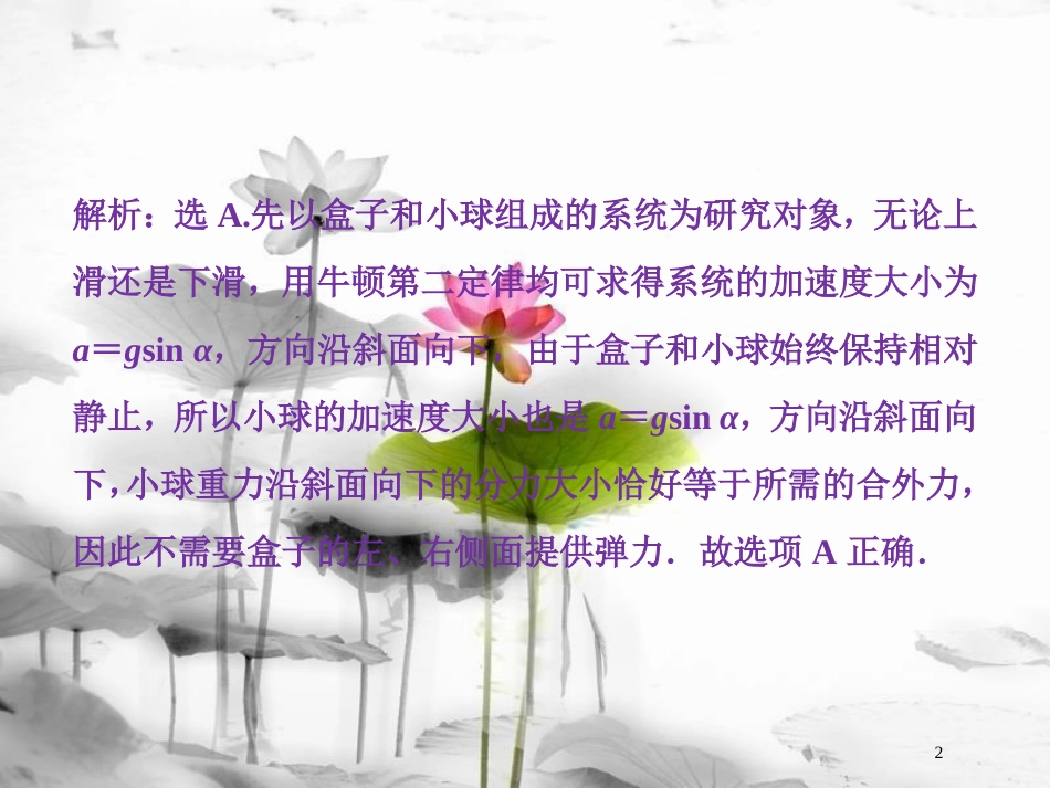 （新课标）高考物理一轮复习 第二章 相互作用 第一节 重力弹力摩擦力随堂达标巩固落实课件_第2页