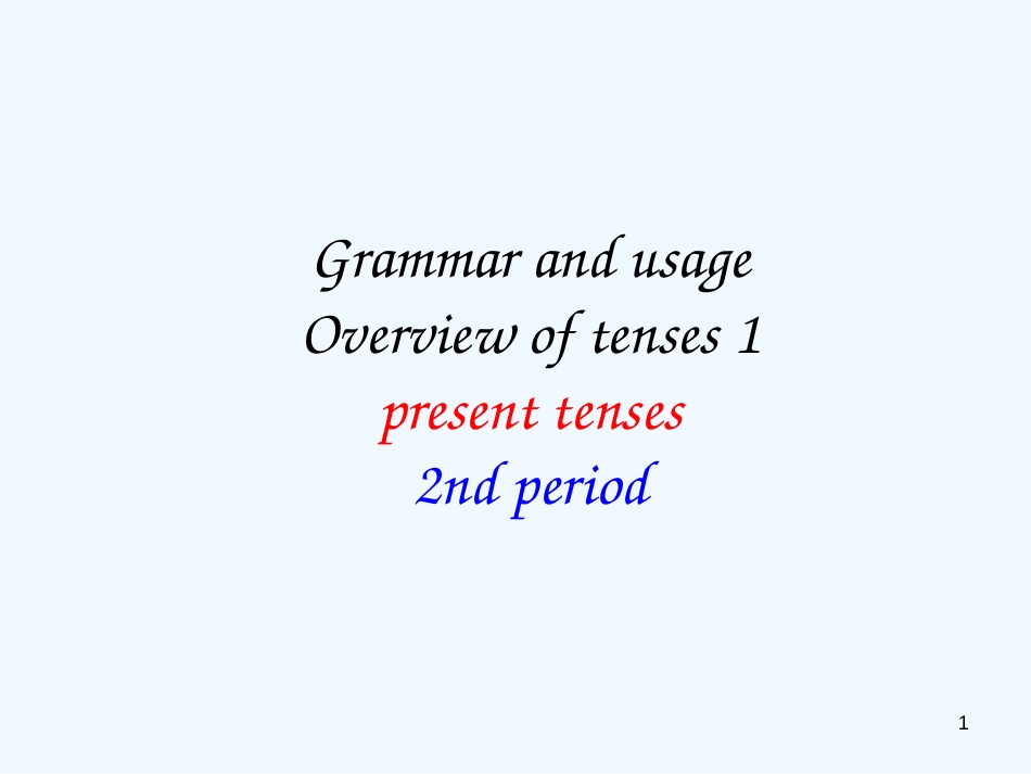 高中英语 Unit1 Grammar and usage2课件 牛津译林版选修6_第1页