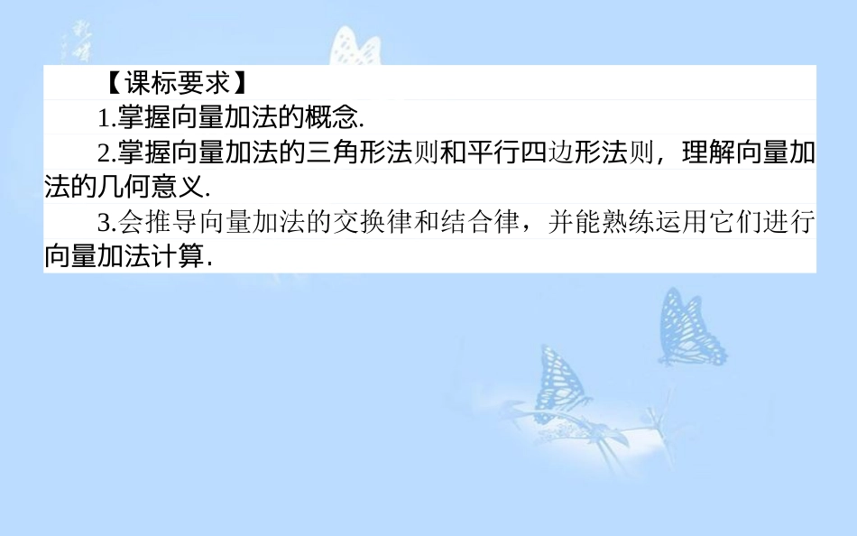 高中数学第二章平面向量2.2平面向量的线性运算2.2.1向量加法运算及其几何意义课件新人教A版_第2页