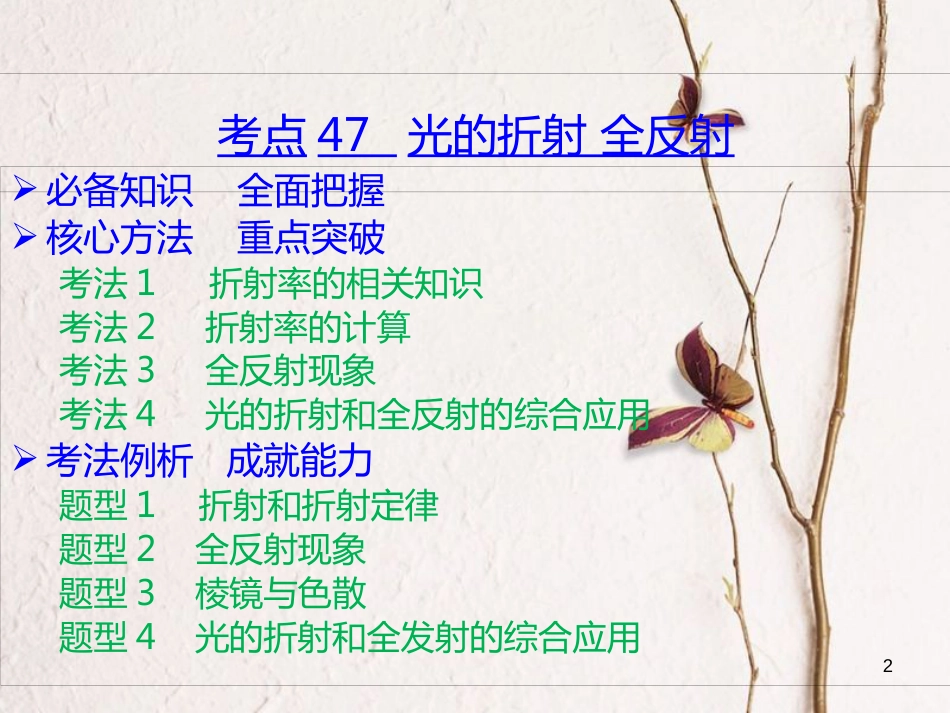 （A版）2019版高考物理一轮复习考点考法第18章光学电磁波相对论课件新人教版_第2页