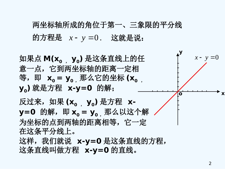 高中数学 曲线和方程（1）课件 新人教版选修2-1_第2页