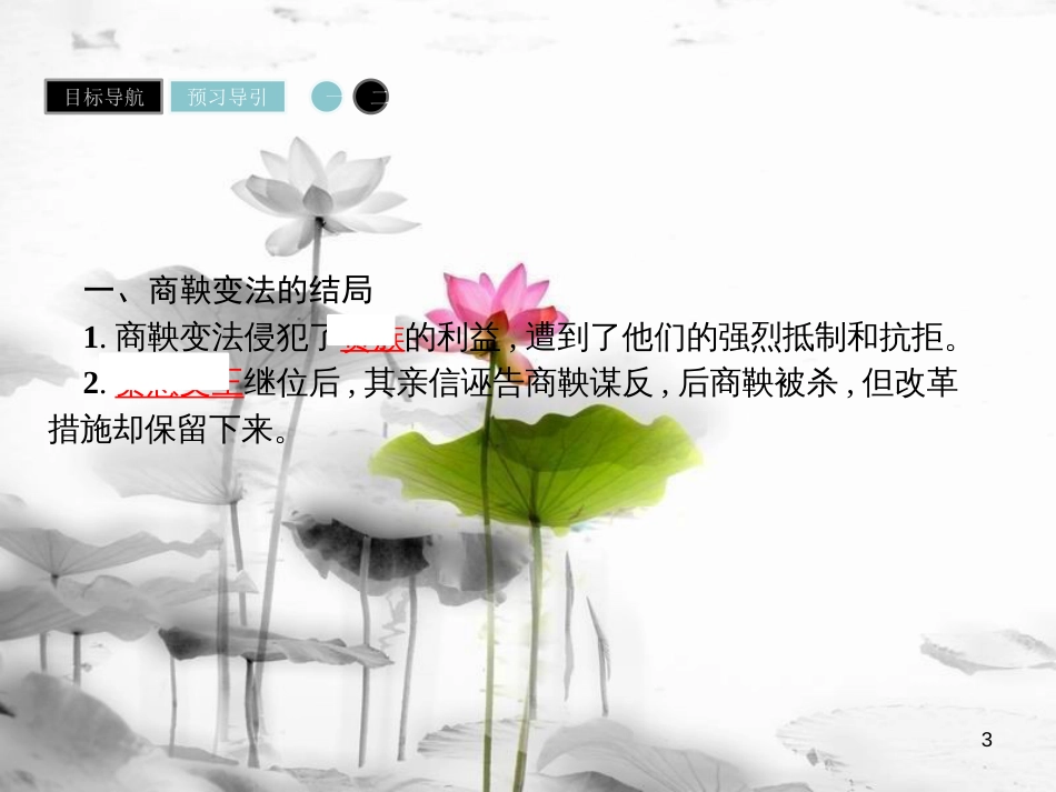 高中历史 第二单元 商鞅变法 第3课 富国强兵的秦国课件 新人教版选修1_第3页