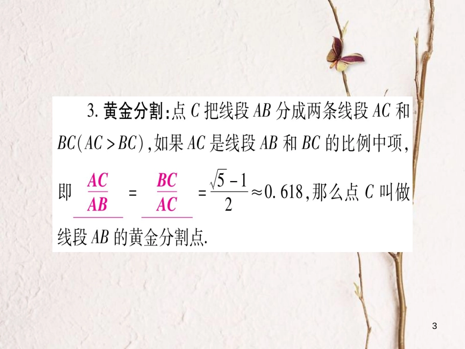 （安徽专版）中考数学总复习第一轮考点系统复习第4章三角形第4节相似三角形课件_第3页