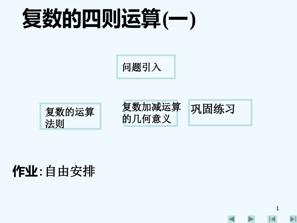 高中数学 3.2《复数的运算(一)》课件 新人教A版选修2-2_第1页