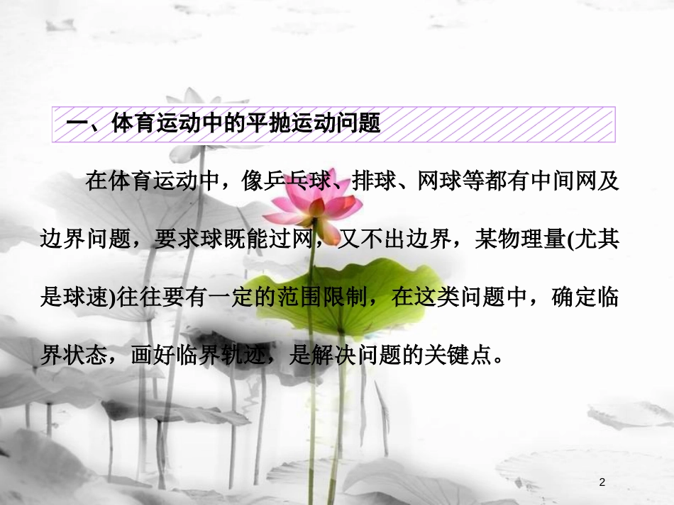 （新课标）高考物理总复习 第四章 曲线运动 第22课时 抛体运动规律的应用（题型研究课）课件_第2页