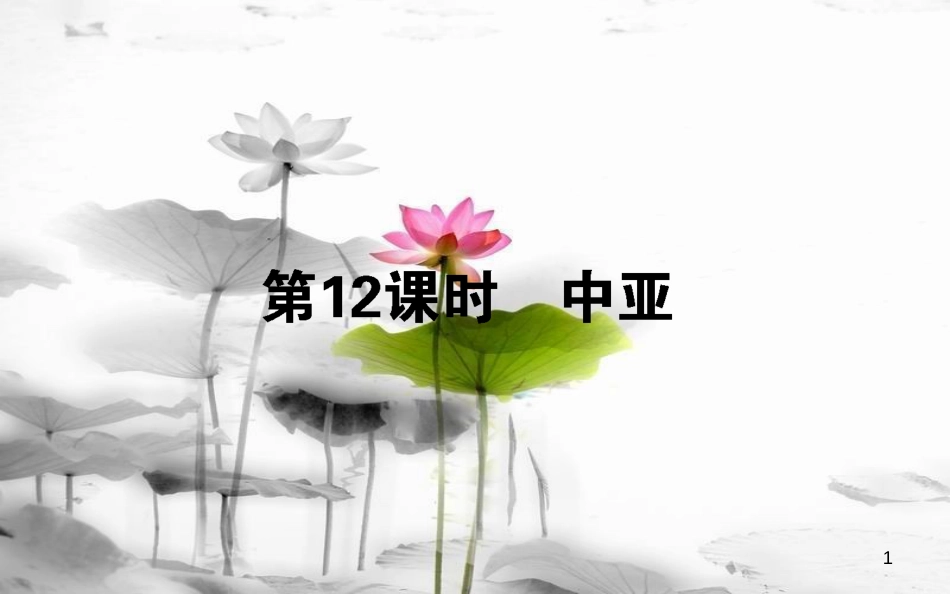 高中地理 区域地理 第12课时中亚课件_第1页