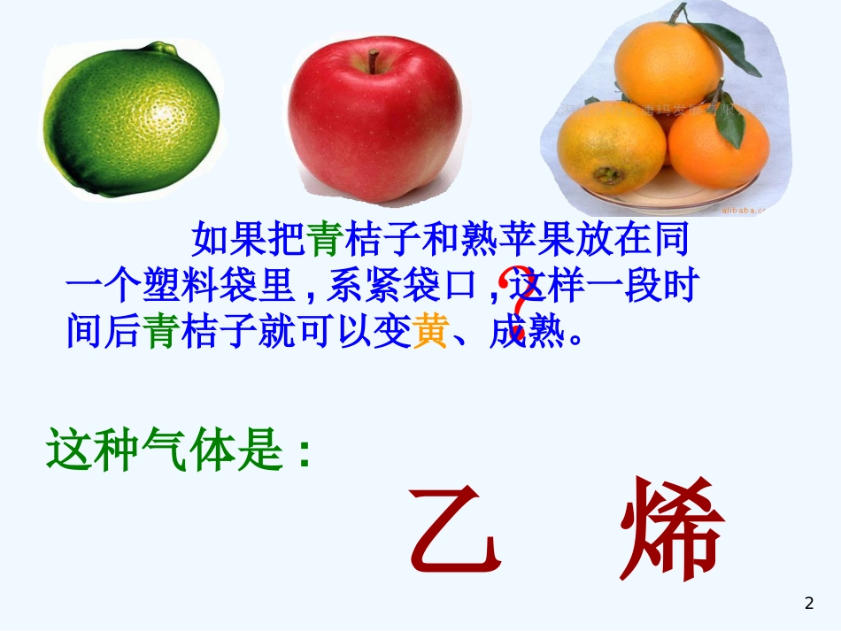 高中化学：5.3《乙烯 烯烃》第一课时课件（旧人教版必修2）_第2页
