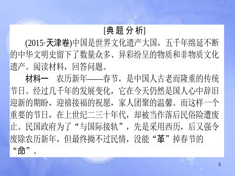高三政治一轮复习 题型方法 24 认识类主观题课件_第2页
