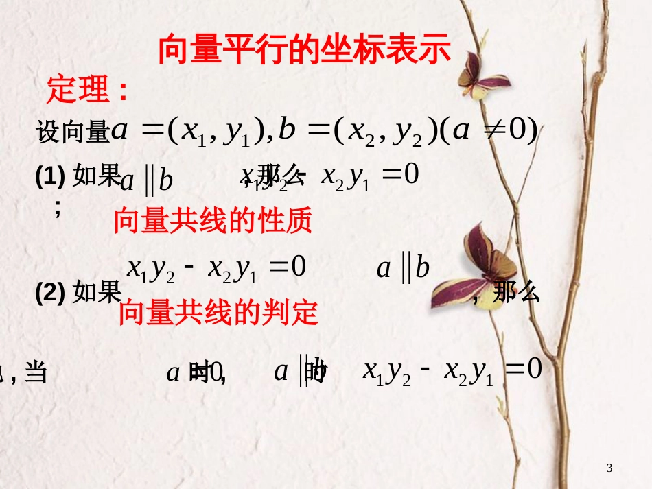 江苏省宿迁市高中数学 第二章 平面向量 2.3.2 平面向量的坐标运算—向量平行的坐标表示课件 苏教版必修4_第3页