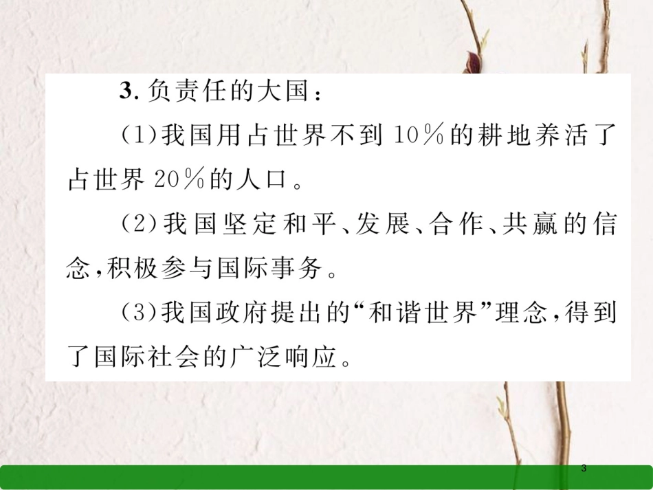 湖北省襄阳市中考地理 第26讲 中国在世界中 乡土地理复习课件2_第3页