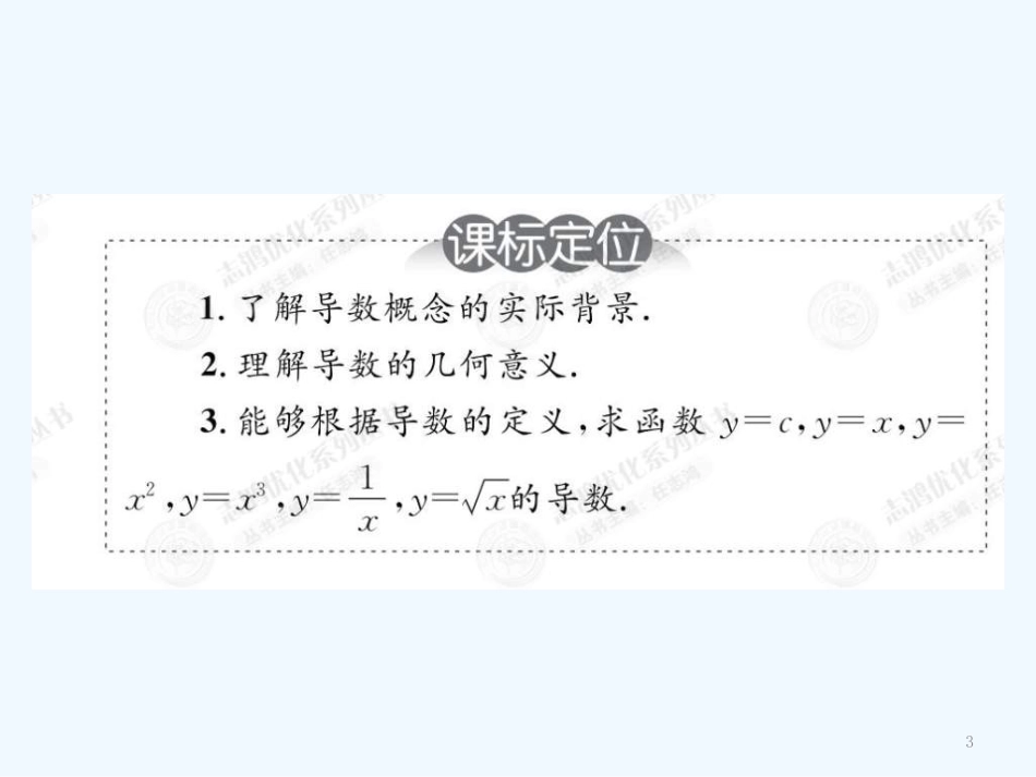 高中数学 3.1导数及其应用课件（教师版) 新人教选修1-1_第3页